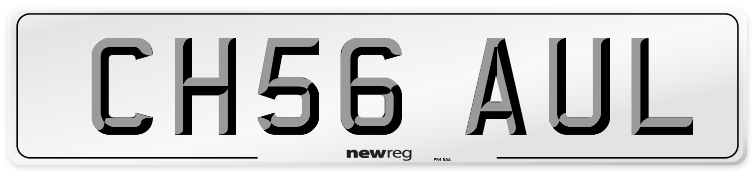CH56 AUL Number Plate from New Reg